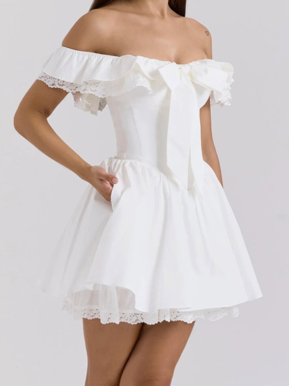 Jaide off the Shoulder Mini Dress - Picture 4 of 11